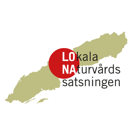 Logotyp för LONA projekt, ordet lona över en bild på sverigekartan.